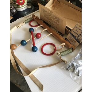 Baby Wooden Cradle Gym Hanging Crib Toy Hardware Original‎ paper work&Box